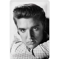 BLECHSCHILD 20/30 cm The King Portrait - Multicolor, Metall (20/30/0.2cm) - Nostalgic-Art