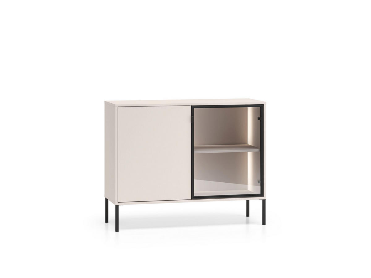 WOHNZIMMER Set 3-tlg. – Barnee – Kaschmir - Kaschmir, Holzwerkstoff (92/150/40cm) - hi-markt