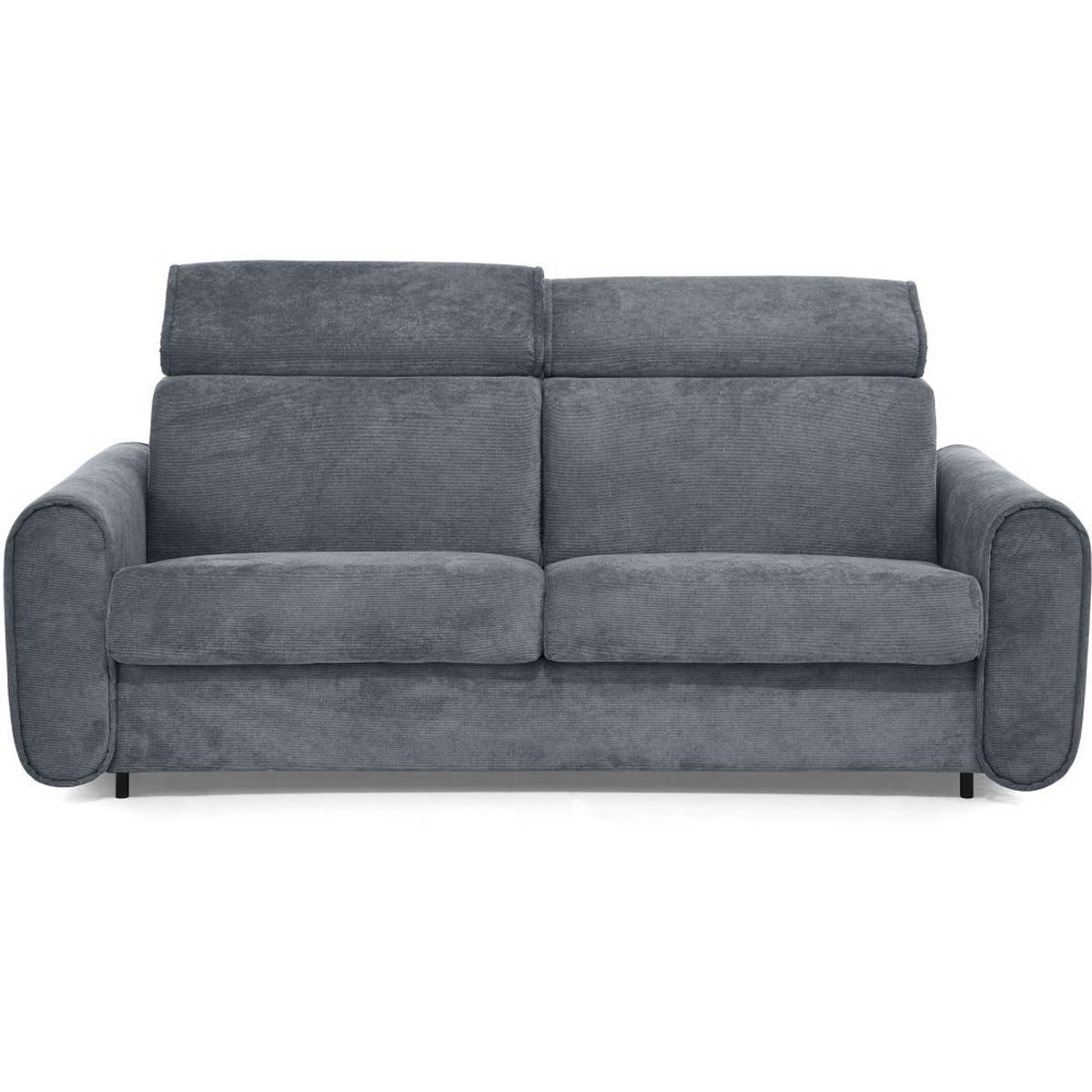 SCHLAFSOFA Pavarti mit italienischem Gestell, 140x195, Dunkelgrau - Dunkelgrau/Schwarz, Holzwerkstoff/Textil (194/88/100cm) - Beautysofa