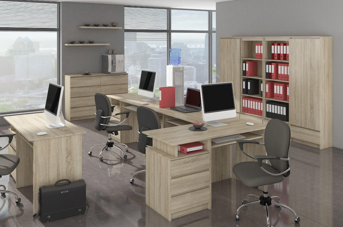 KOMMODE Eiche Sonoma 77/138/40 - Sonoma Eiche, Holzwerkstoff (138/77/40cm) - RAUMHIRSCH FURNITURE