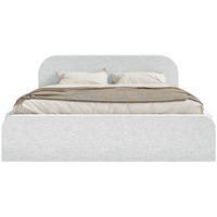 POLSTERBETT Umike Hellgrau Chenille mit Bettkasten 180x200 cm - Hellgrau, Textil (180/200cm) - Selsey