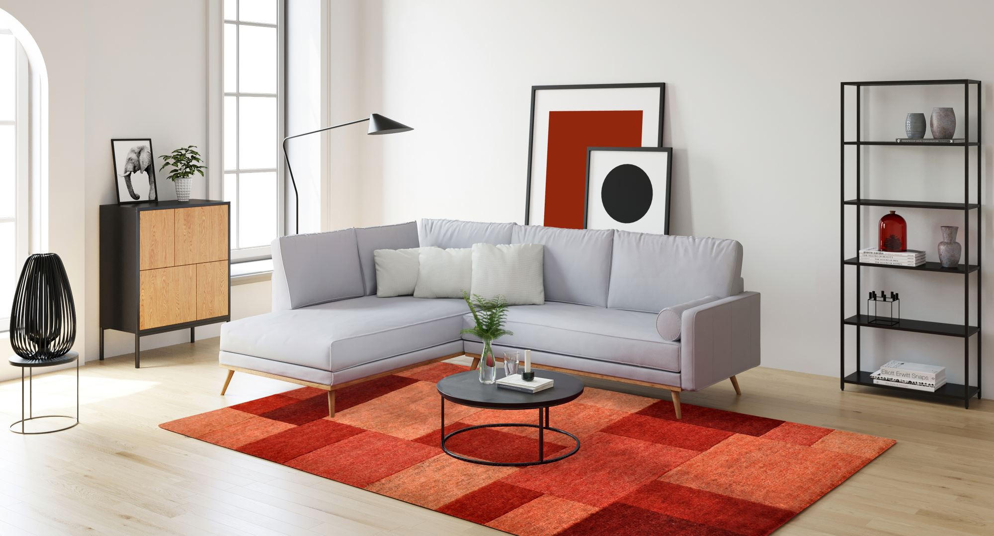 WOLLTEPPICH Dalas 250x300 cm - Rot, Textil (250/300cm) - THEKO