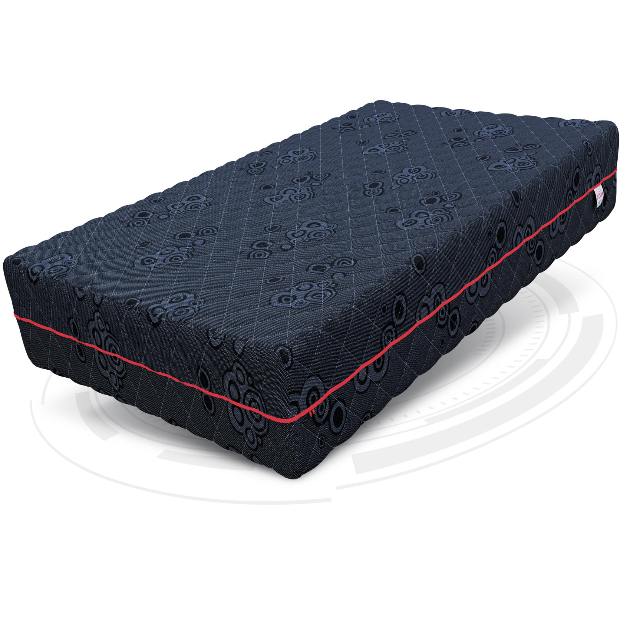 TASCHENFEDERKERNMATRATZE Black - Schwarz, Textil (160/200cm) - FDM