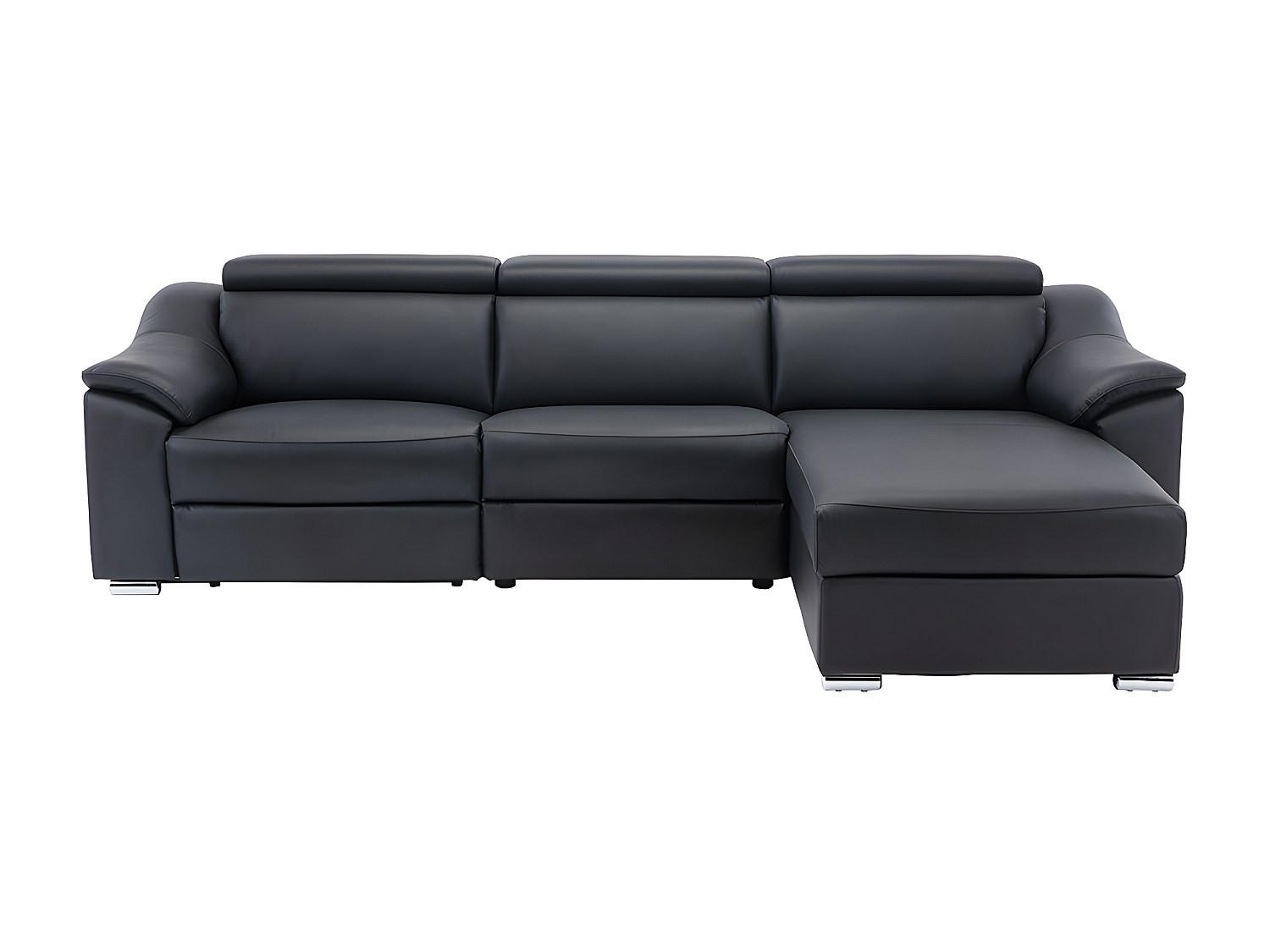 Vente-Unique Relaxsofa Schwarz 284x100x175 cm