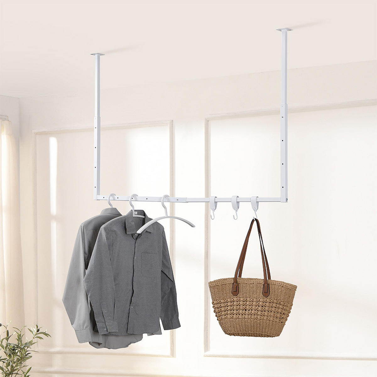 SWAY - Weiß - Weiß, Metall (3/80/120cm) - Home Deluxe