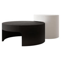 COUCHTISCH-SET Vellaro - Anthrazit/Schwarz, Holzwerkstoff/Metall (76/76/32cm) - MIRJAN24