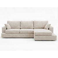 ECKSOFA Nesto Biege Rechts - Beige, Holz/Textil (165/260cm) - Graingold