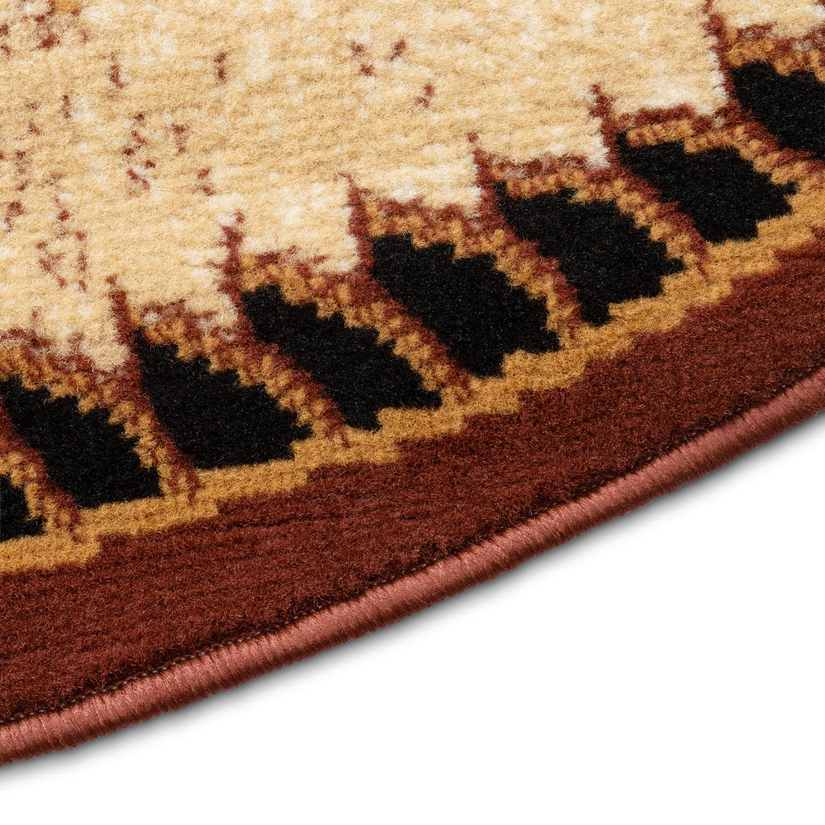 TEPPICH ATLAS oval beige braun floral 60/100 cm - Beige/Braun, Textil (60/100cm) - Tapiso