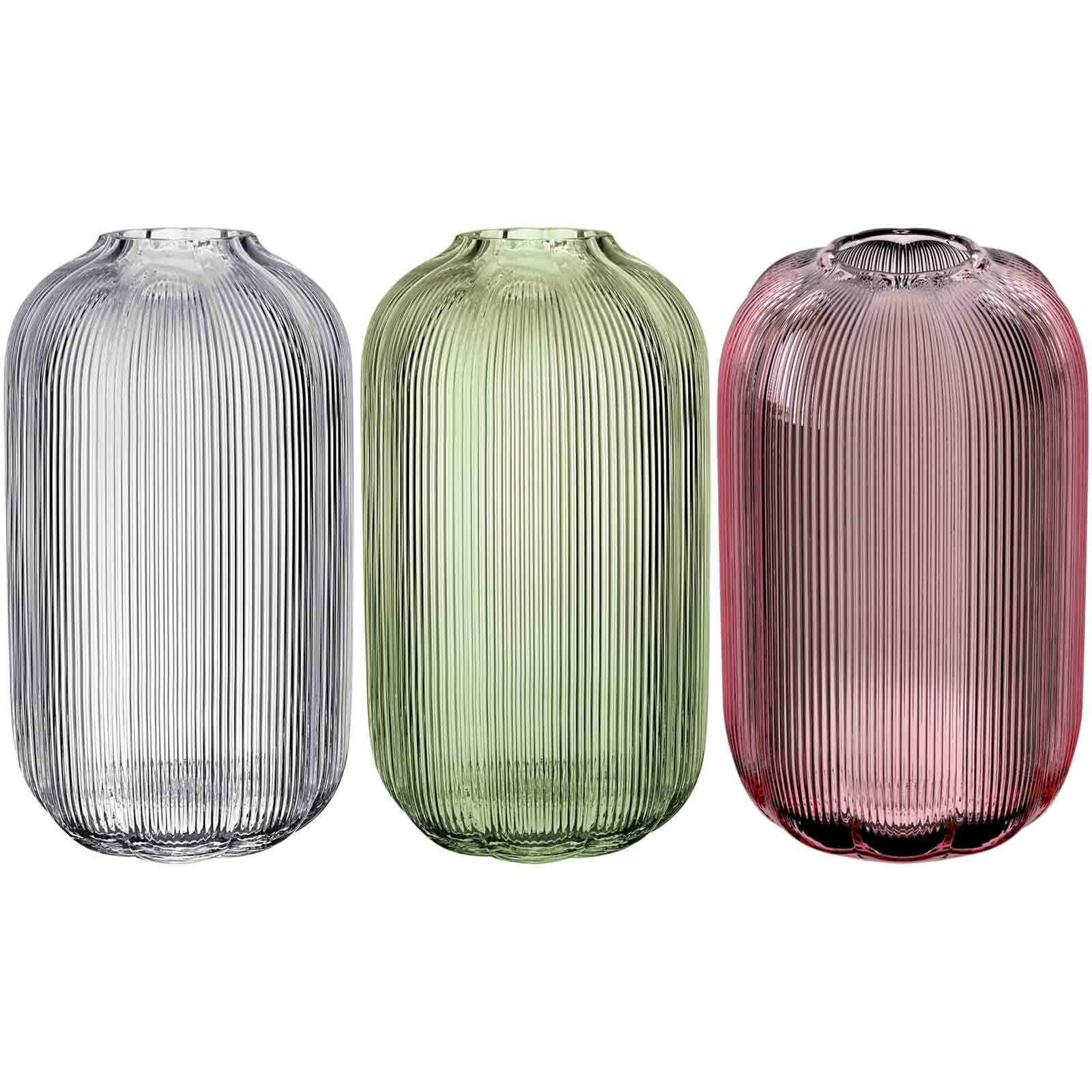 VASEN-SET Fleur bunt 28 cm 3er Set - Multicolor, Glas (16/28cm) - Villeroy & Boch