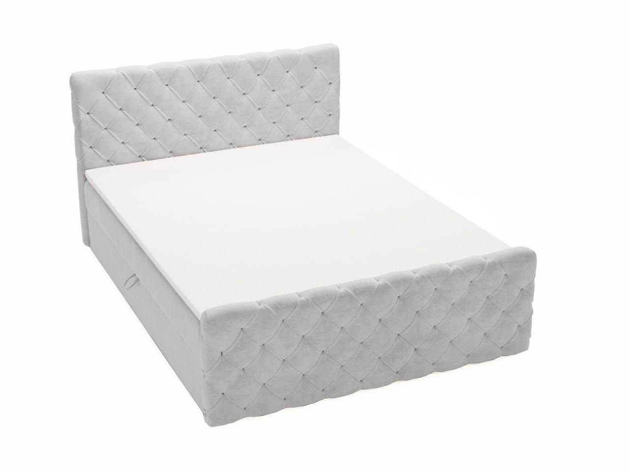 Graingold Boxbett Hellgrau 180x200 cm