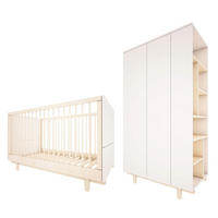 SOBA ZA BEBE 2-dijelniRomy Bijeli - bijela, drvni materijal (145/99/75cm) - Petits-meubles