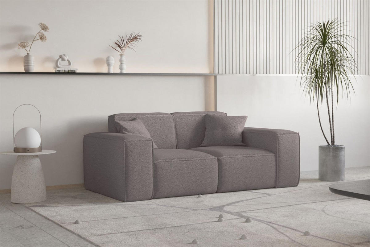SOFA Sezlong Celes Premium 2er-set - Taupe, Holzwerkstoff/Textil (110/95/194cm) - Fun Möbel