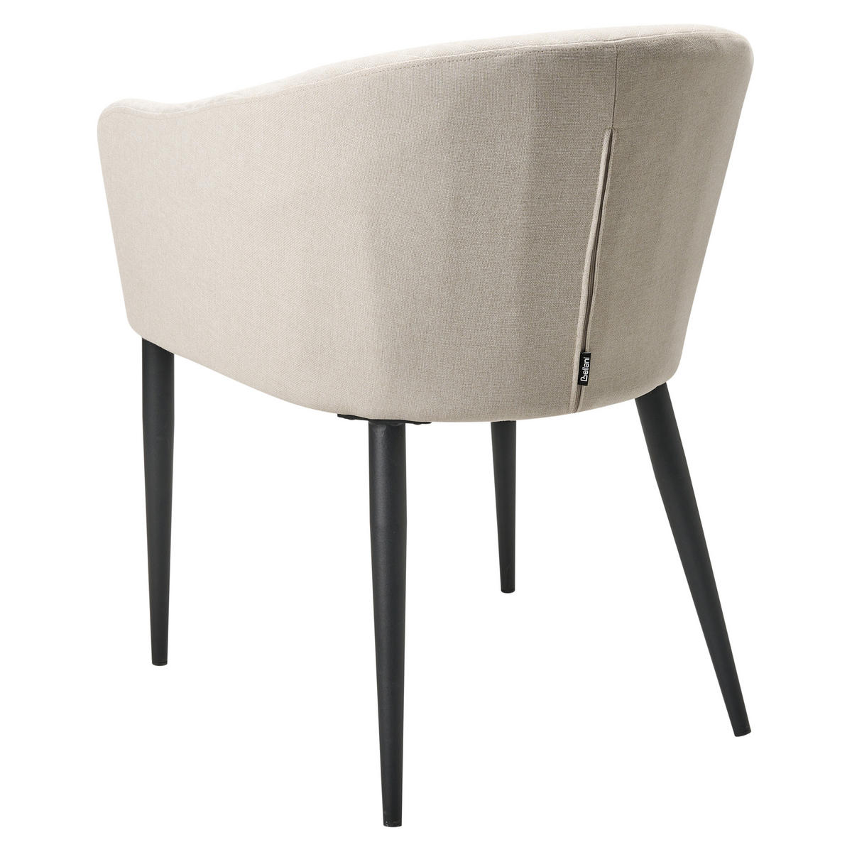 GARTENSTUHL 2er-Set Beige Tuluni - Beige/Schwarz, Textil (51/80/56cm) - Beliani