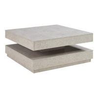 COUCHTISCH Florenz 76/76/38 cm - Graubraun, Holzwerkstoff (76/76/38cm) - [en.casa]