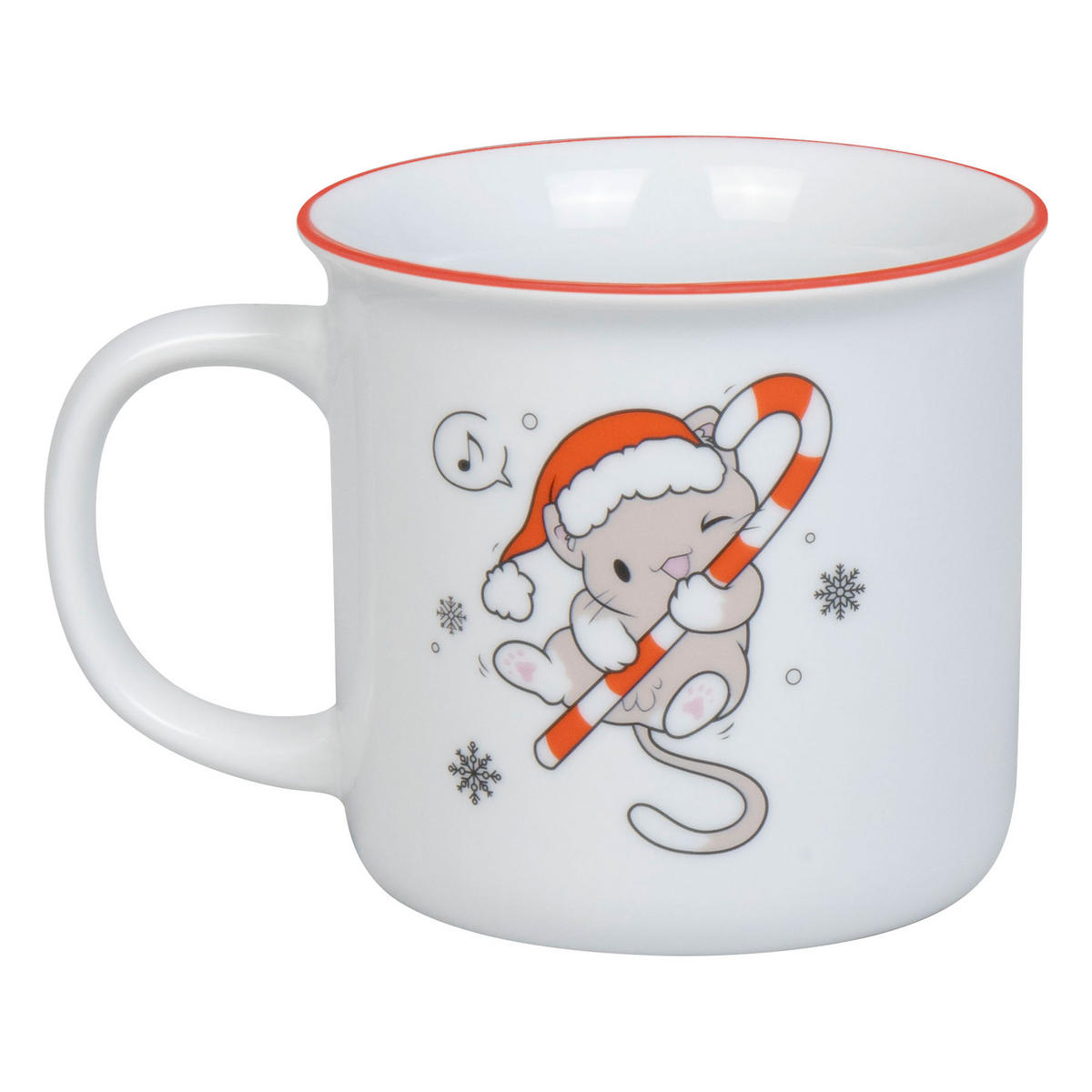 KAFFEEBECHER Lovely Cats Sweet Christmas - Naturfarben, Keramik (0.38L) - Könitz