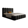 POLSTERBETT Langlebiges Polsterbett Mona V 180x200 cm – Bett mit Bettkasten & Pflegeleichtem Material, Schwarz - Schwarz, Holzwerkstoff/Kunststoff (180/200cm) - DomoHome