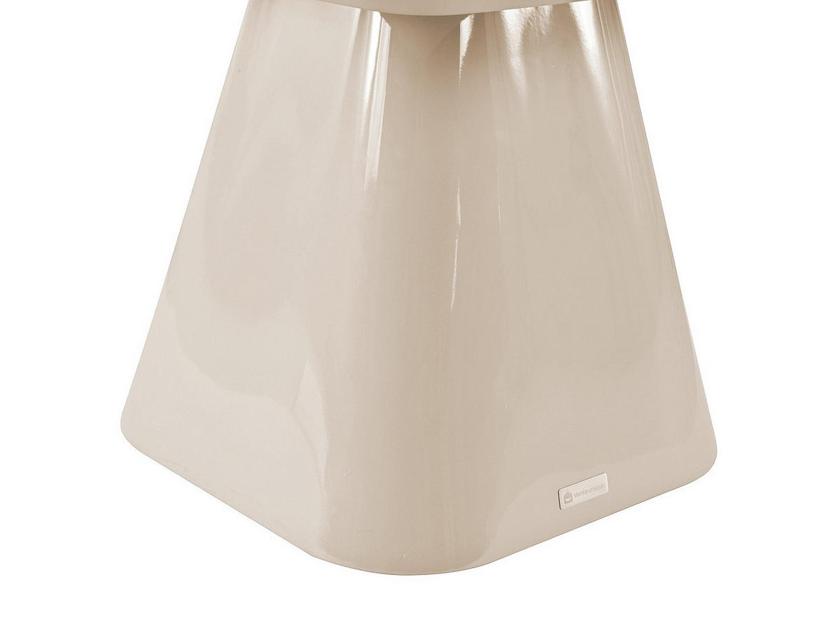 BEISTELLTISCH aus MDF - Lackiertes Taupe - NATAZA - Braun, Holz (60/60/45cm) - Vente-Unique