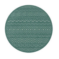 OUTDOORTEPPICH 120/120 cm Livorno 673 - Türkis, Textil (120/120cm) - Paco Home