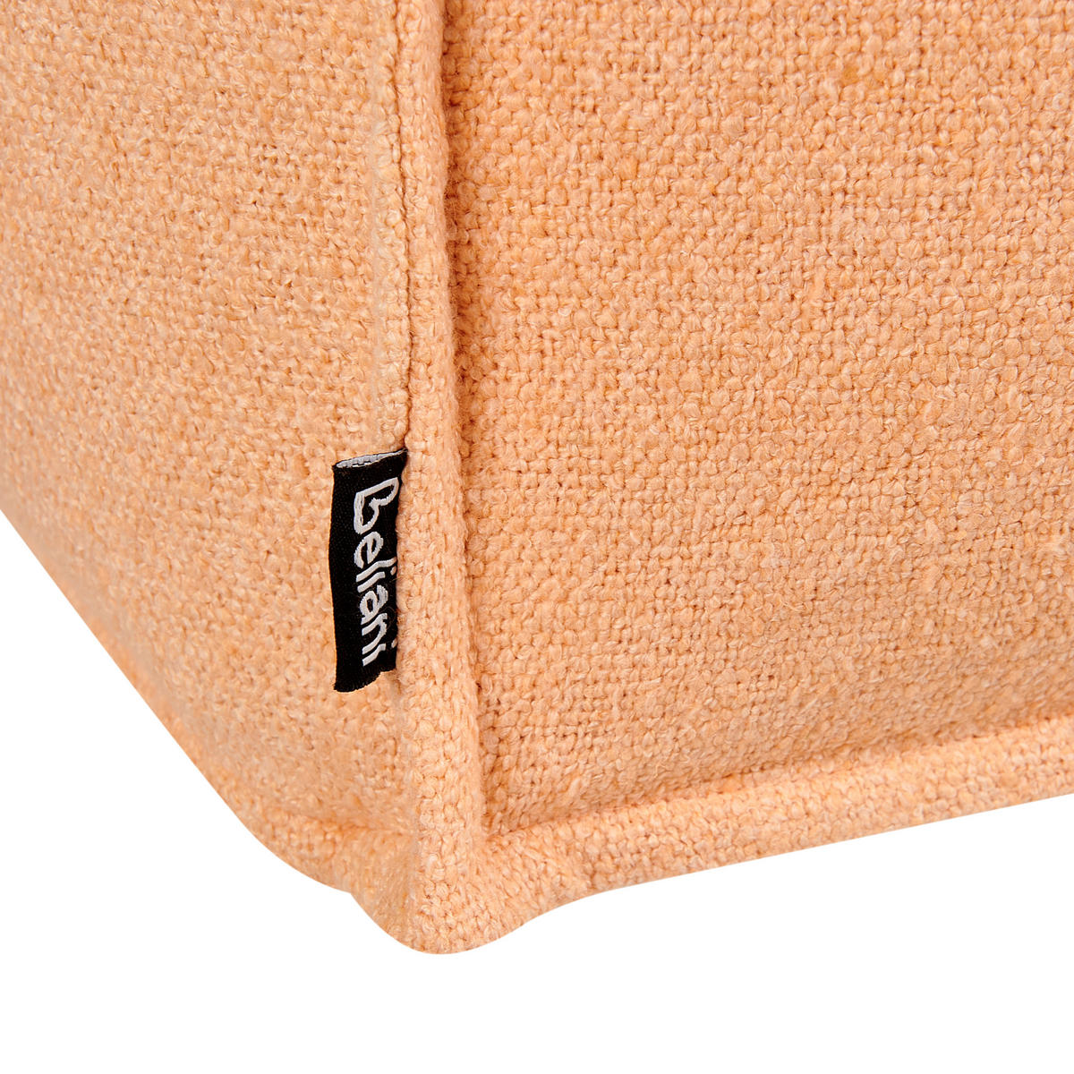 POUF Baumwolle Orange Sherali - Orange, Holz (50/30/50cm) - Beliani