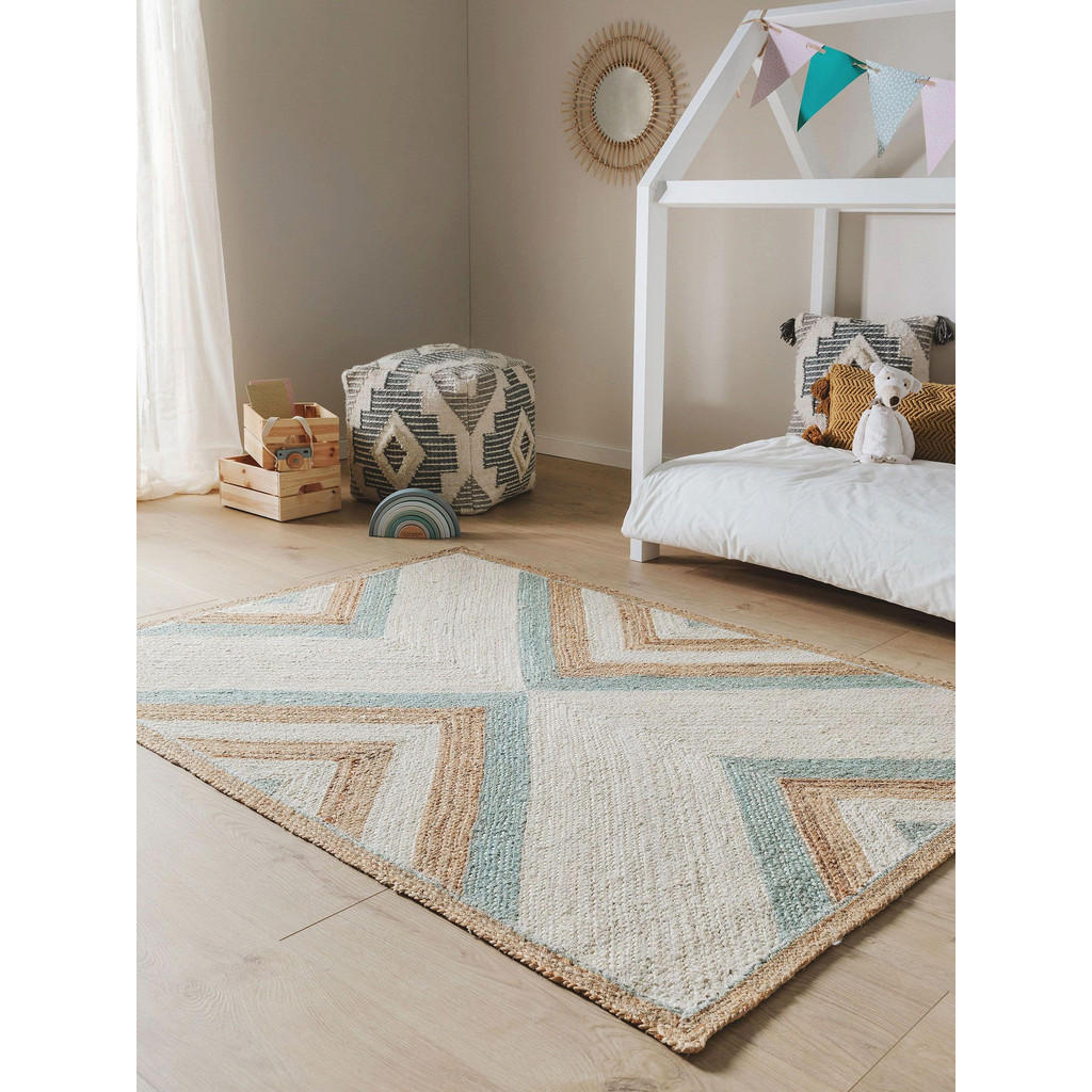 Thumbnail - Lytte Kinderteppich, Mintgrün, Textil, Rechteckig, 120x170 cm, für Fußbodenheizung geeignet, Teppiche & Böden, Teppiche,...