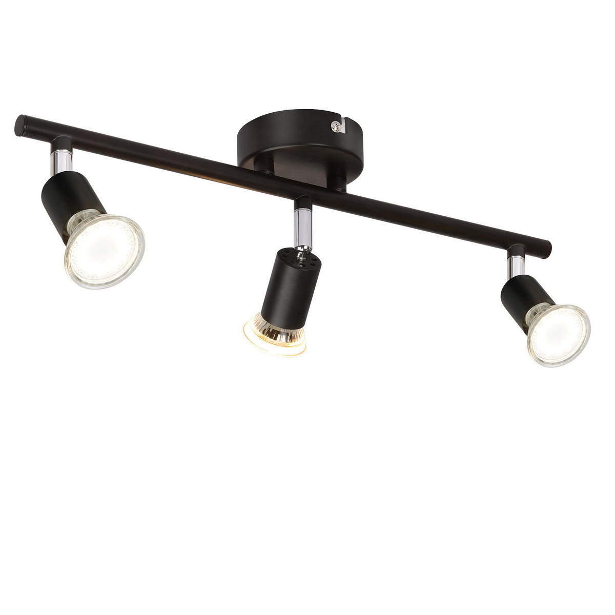 DECKENSTRAHLER Feura 5/13/40 cm - Schwarz, Metall (40/5/13cm) - ZMH