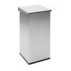 MÜLLEIMER Haiti Mit Softclose Hebedeckel 55 Liter Edelstahl & Silber - Silberfarben, Metall (30/60/30cm) - PROREGAL