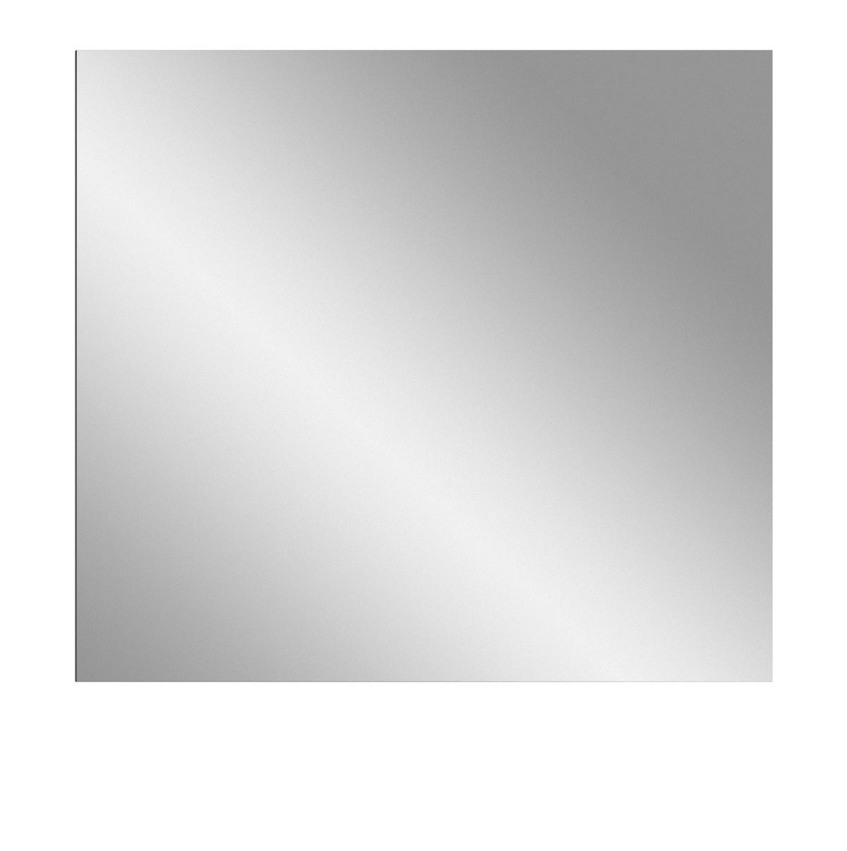 GARDEROBENSPIEGEL grau, Wandspiegel 80 x 73 cm - Grau, Glas/Holzwerkstoff (80/73/2cm) - Inn.Furn