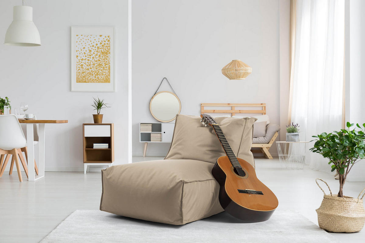 SITZSACK Der Sundowner - Cappuccino, Textil (60/65/95cm) - Mokebo