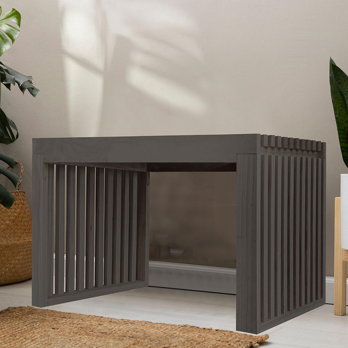 SITZBANK LORA - Schwarz, 78 cm - Schwarz, Holz (78/42/40cm) - Home Deluxe