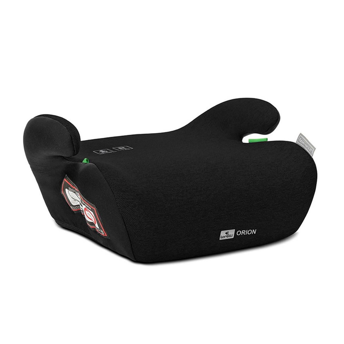 KINDERSITZE i-Size Orion schwarz uni (125-150cm) Boostersitz, Bezug waschbar - Schwarz, Kunststoff (43/20/37cm) - Lorelli