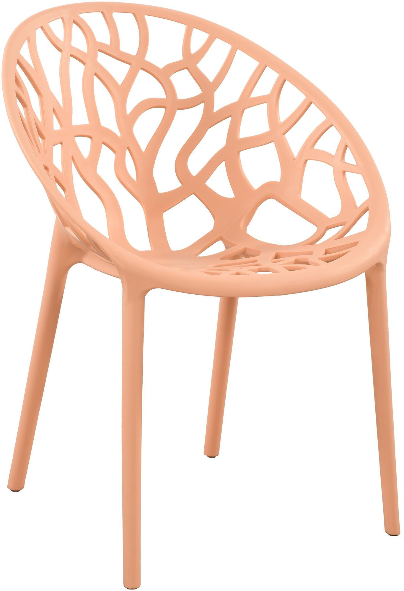 GARTENSTUHL Kunststoff pfirsich - Pink, Kunststoff (59/80/60cm) - CLP