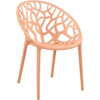 GARTENSTUHL Kunststoff pfirsich - Pink, Kunststoff (59/80/60cm) - CLP