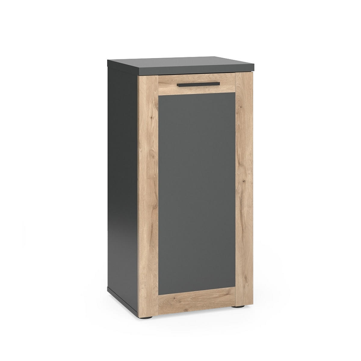 MIDISCHRANK Niko Anthrazit/Viking Oak 40 x 81.6 cm - Anthrazit, Holzwerkstoff (40/81.6/34.3cm) - Vicco
