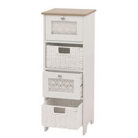 KOMODA Bílá - bílá, dřevo (30/82/30cm) - MCW