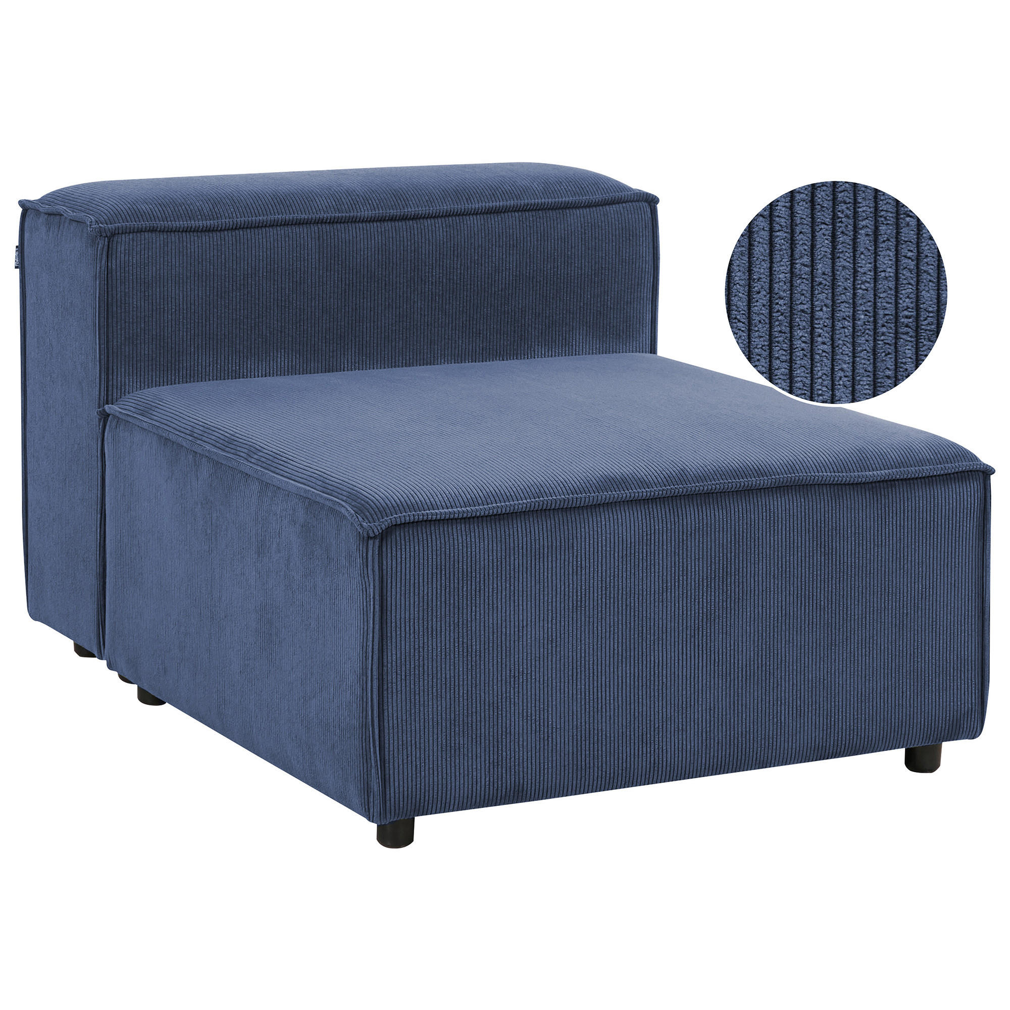 Beliani Sesselmodul Dunkelblau 88x68x120 cm