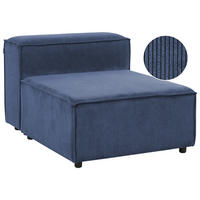 SESSELMODUL Cord Dunkelblau Ardal - Dunkelblau, Textil (88/68/120cm) - Beliani