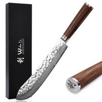 BLOCKMESSER 30,5 cm - Nussbaumfarben, Holz/Metall (44cm) - Wakoli