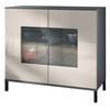 KOMMODE Grömitz Sandgrau Hochglanz - Sandfarben, Holzwerkstoff (92.5/83.5/35cm) - Vladon