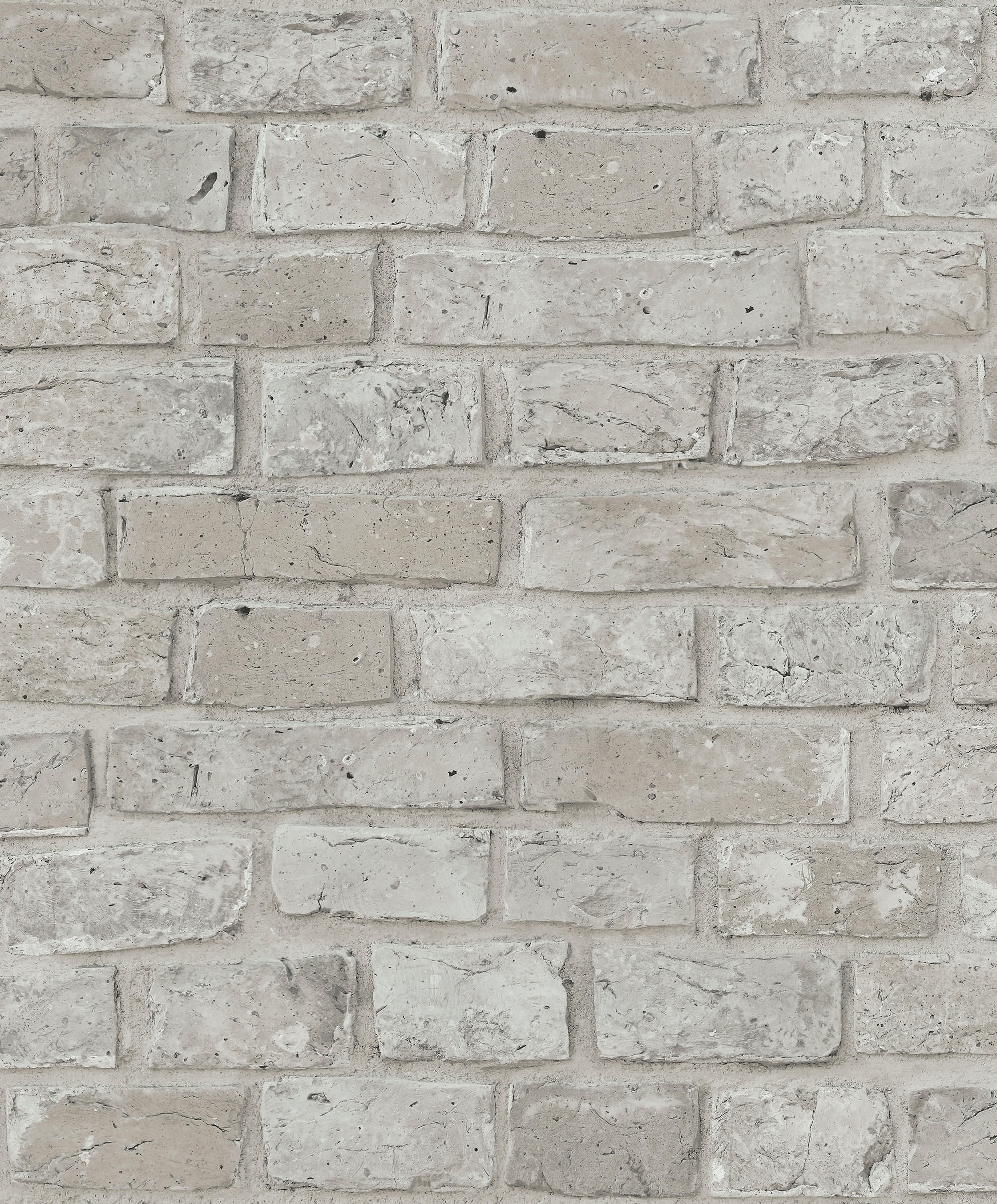 TAPETE Backstein-Optik 53 cm x 10 m - Grau, Papier (53/1000cm) - Sanders & Sanders