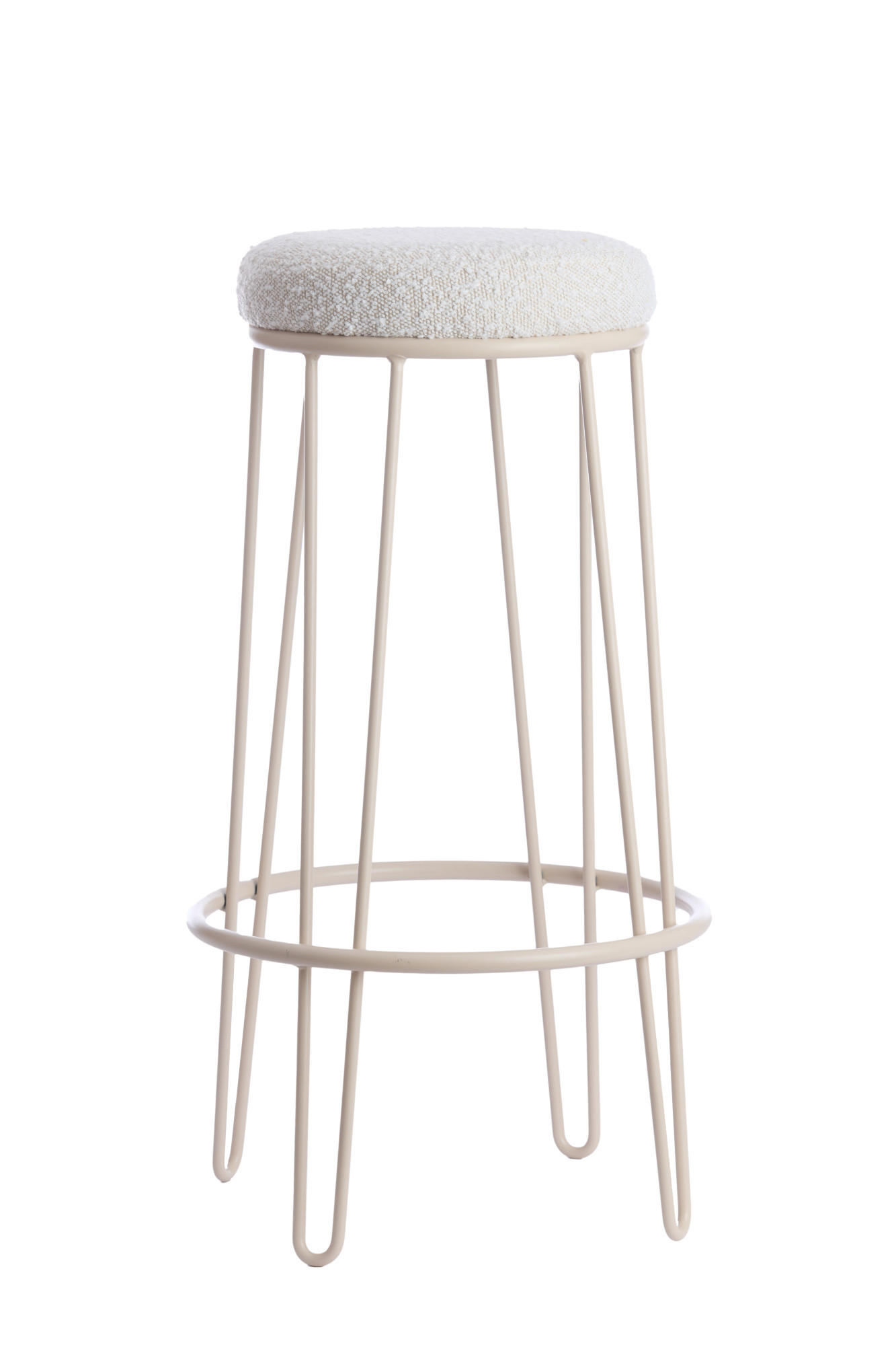 Light & Living Barhocker Weiß, Creme 41x73x41 cm