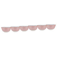 SCHALEN 6er-Set Ornaments 240 ml - Rot, Keramik (12/12/5cm) - Butlers