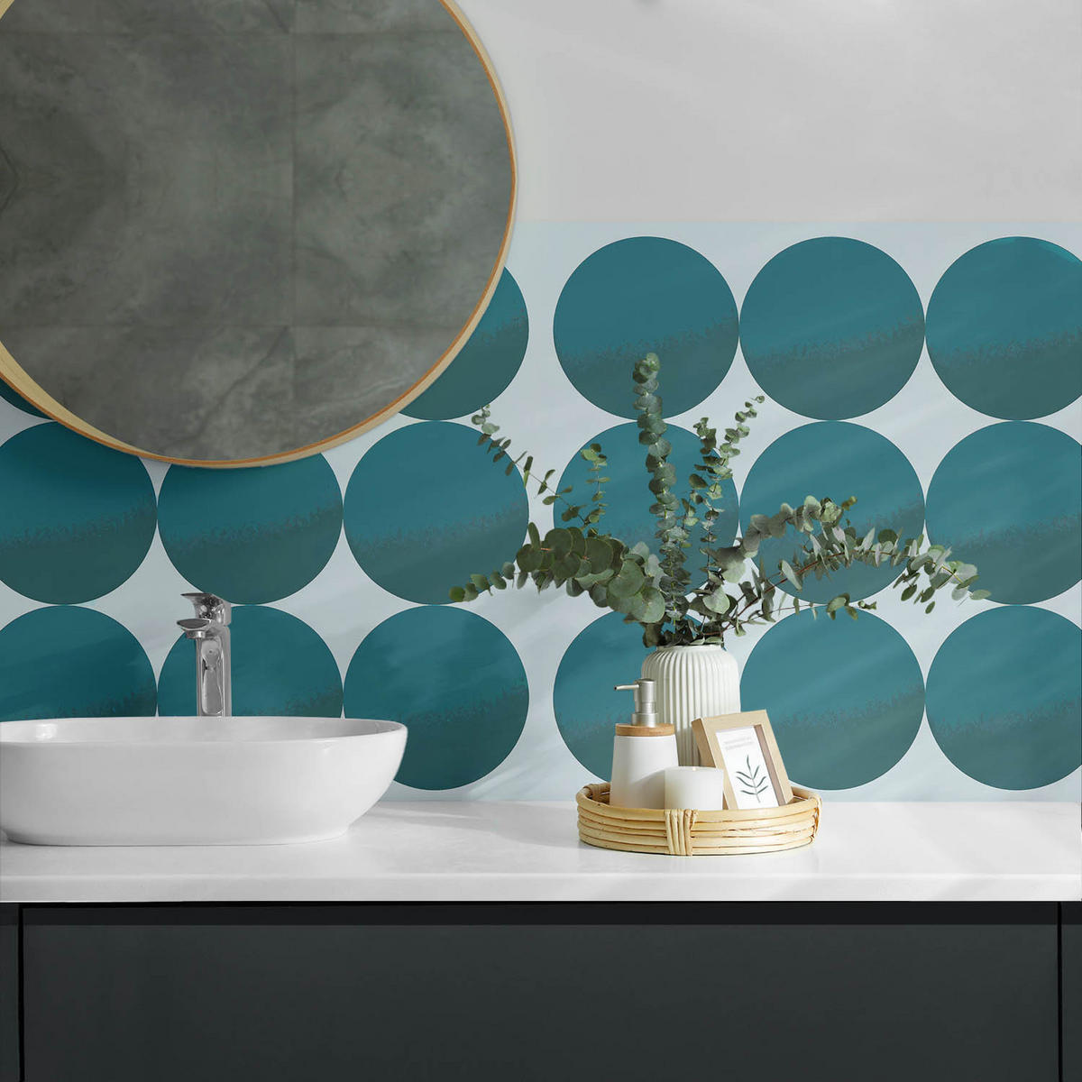 WANDPANEEL 120x60 cm selbstklebend Sferra - Pastellgrün, Kunststoff (60/1.6/120cm) - Wallfluent