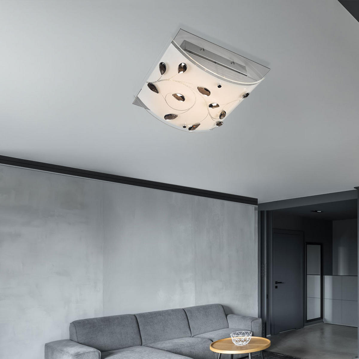 LED WANDLEUCHTE Lorena Silber Metall Glas - Silberfarben, Glas (30/12.5/30cm) - Esto