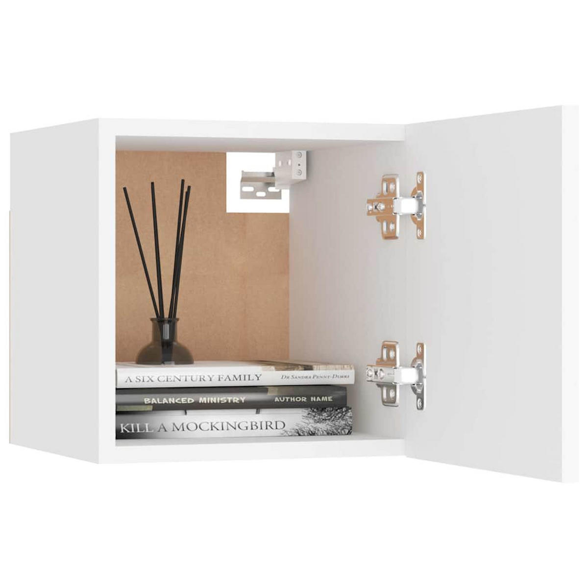 NACHTTISCHE Reichlich Stauraum 2-teilig 30.5/30/30 cm Weiß Holzwerkstoff - Weiß, Holzwerkstoff (30/30/30.5cm) - vidaXL