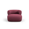 SESSEL Jenny aus Chenille-Stoff karmesinrot - Rot, Textil (88/73/90cm) - Micadoni