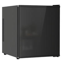 MINIKÜHLSCHRANK 44L & einstellbarem Thermostat 43x51x51,3 cm - Schwarz, Metall (43/51.3/51cm)