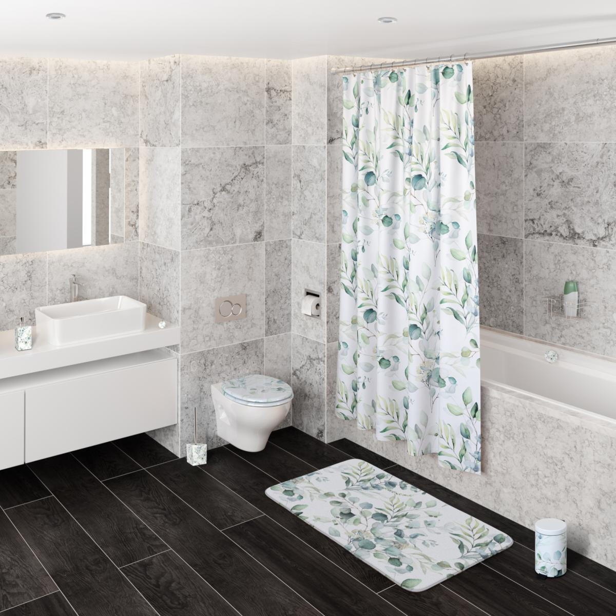 WÄSCHEKORB Eukalyptus - Weiß, Textil (37/55/55cm) - Sanilo