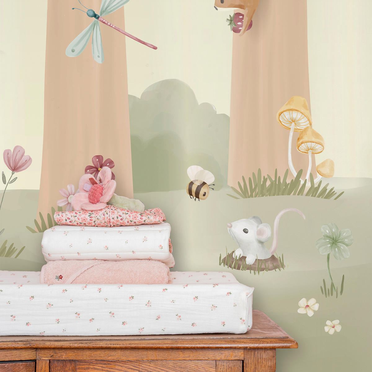 FOTOTAPETE Fairy Garden - Multicolor, Papier/Kunststoff (300/280cm) - Little Dutch