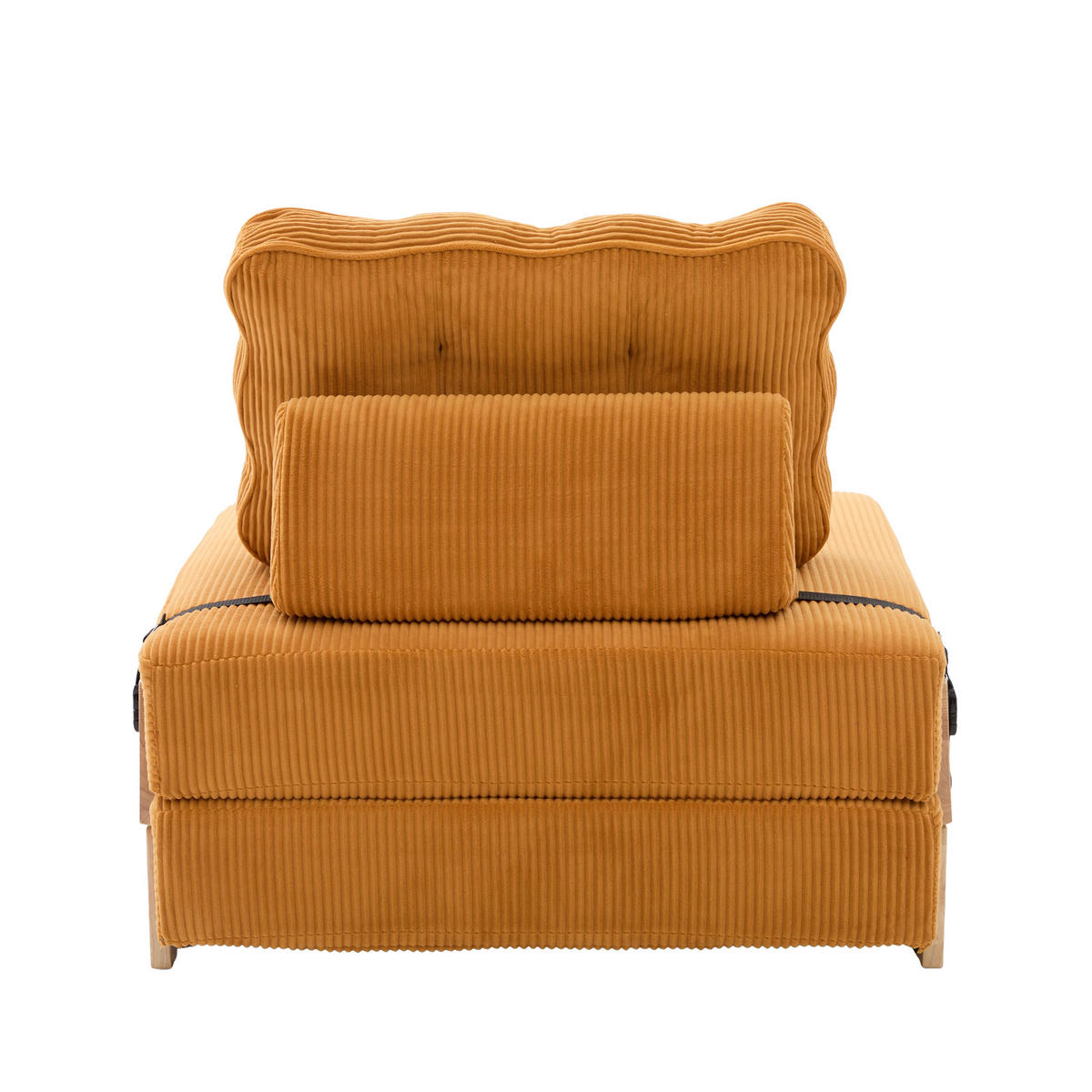 SCHLAFSESSEL ausklappbar mit Holzgestell, DE-42596, Orange - Orange, Holzwerkstoff (90/84/86cm) - ComfortXL