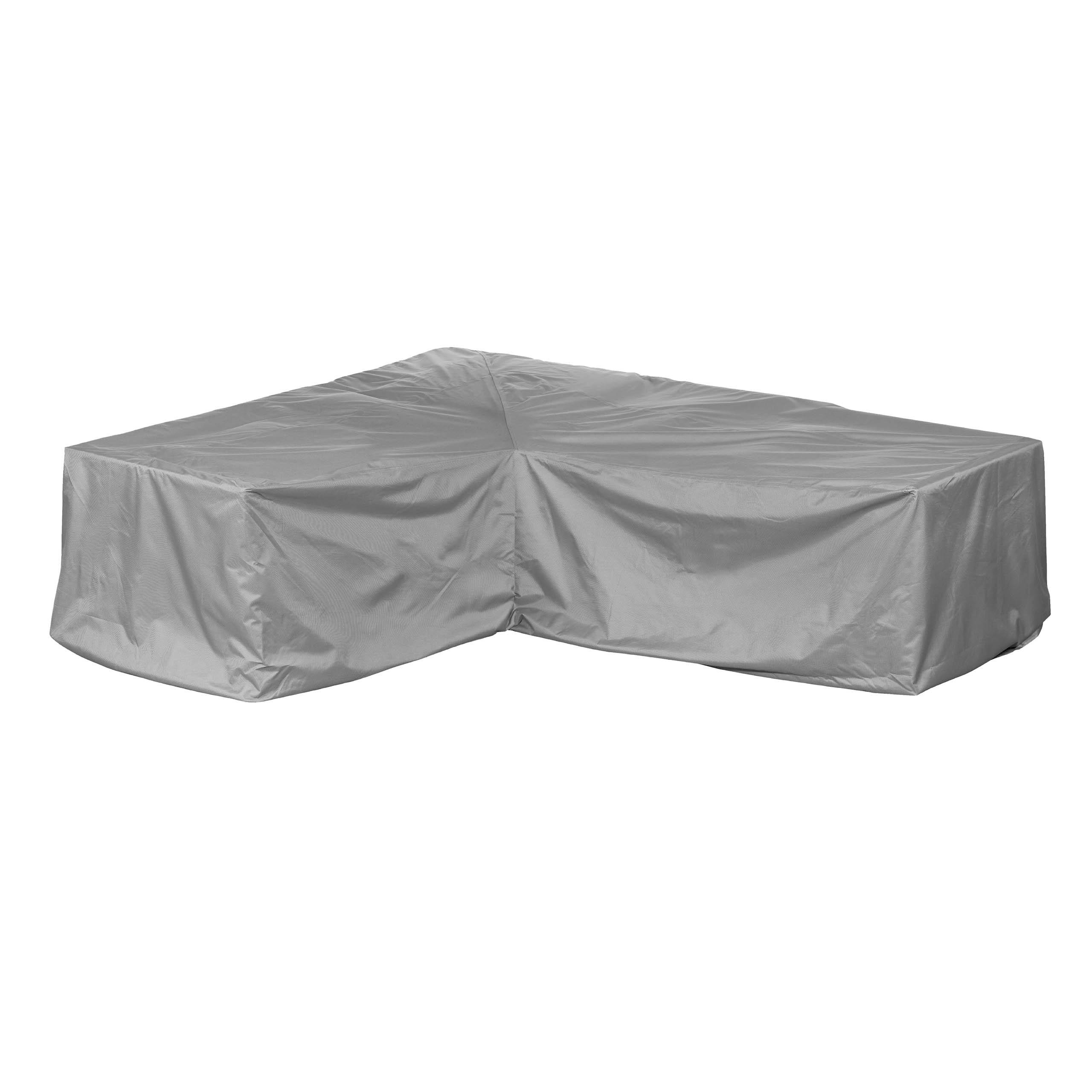 LOUNGEGRUPPEN L-Form asymmetrisch SHP-60094 - Grau, Kunststoff (237/80/175cm) - mehr Garten